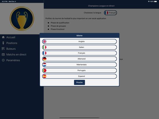 Screenshot #5 pour Ligue des Champions en direct