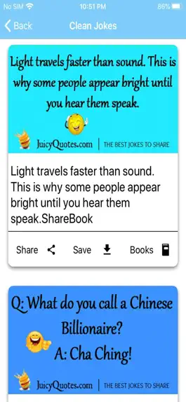 Game screenshot Juicy Quotes and Jokes apk