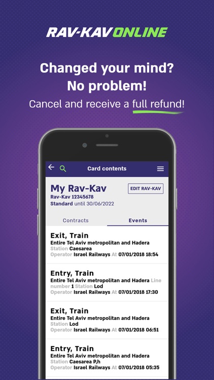 Rav-Kav Online רב-קו אונליין screenshot-6