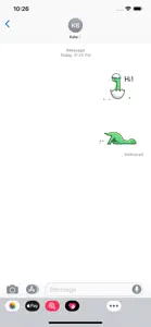 Animated Funny Tiny Dinosaur screenshot #1 for iPhone