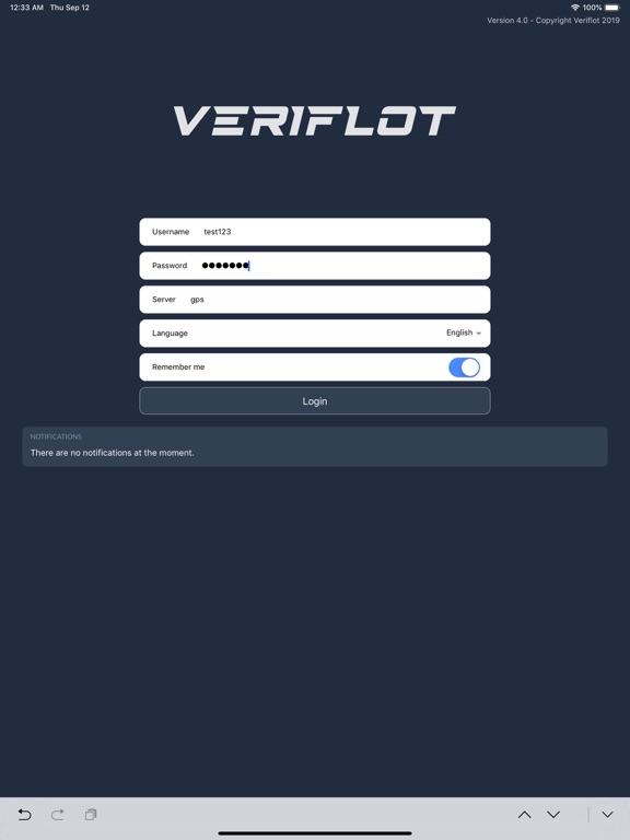 Veriflot iPad screenshot 4 - Business app