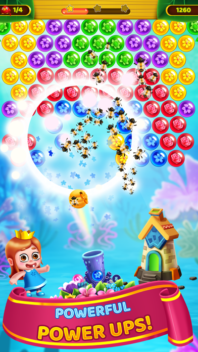 Flower Games - Bubble Pop 2024 Screenshot