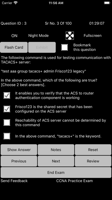 Exam Sim For CCNA 200-301 Screenshot