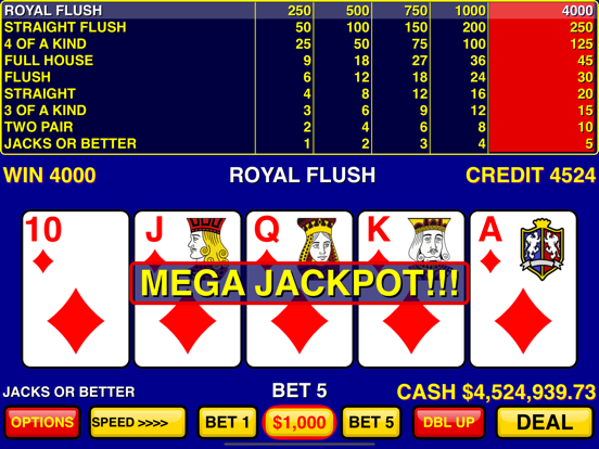 Screenshot #4 pour Video Poker Games