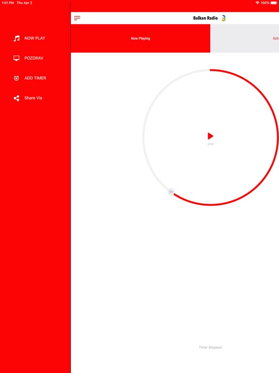 Balkan Radio iPad screenshot 2 - Entertainment app