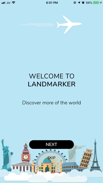 Landmarker - Social Travel App Screenshot