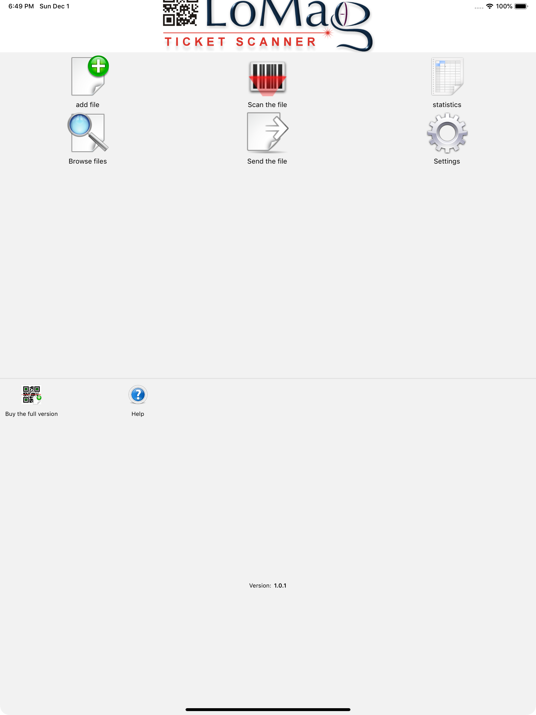 LoMag Ticket scanner