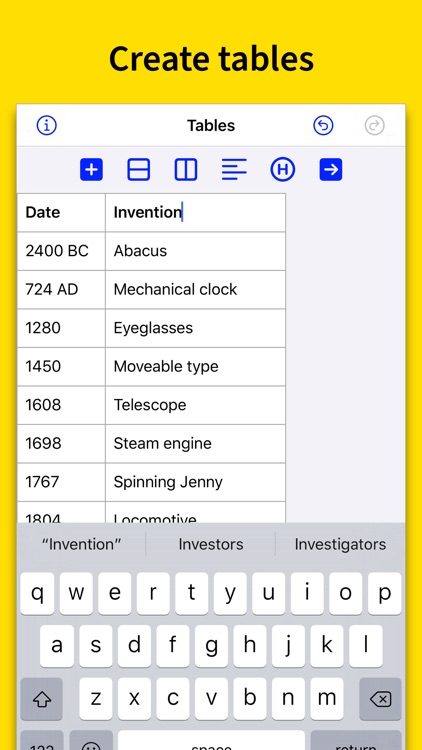 Markdown Tables