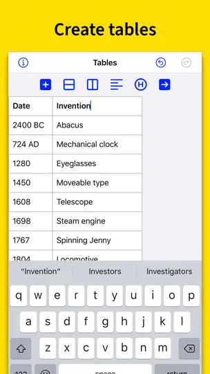Скриншот Markdown Tables на iPhone 1