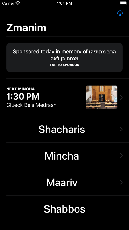 #1. Zmanim for YU (iOS) 由: Natanel Niazoff