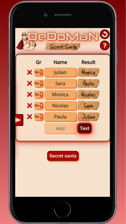 Dedoman secret santa