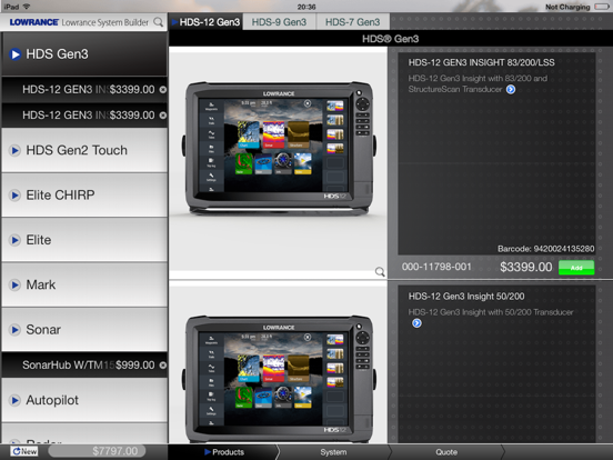 Screenshot #4 pour Lowrance System Builder