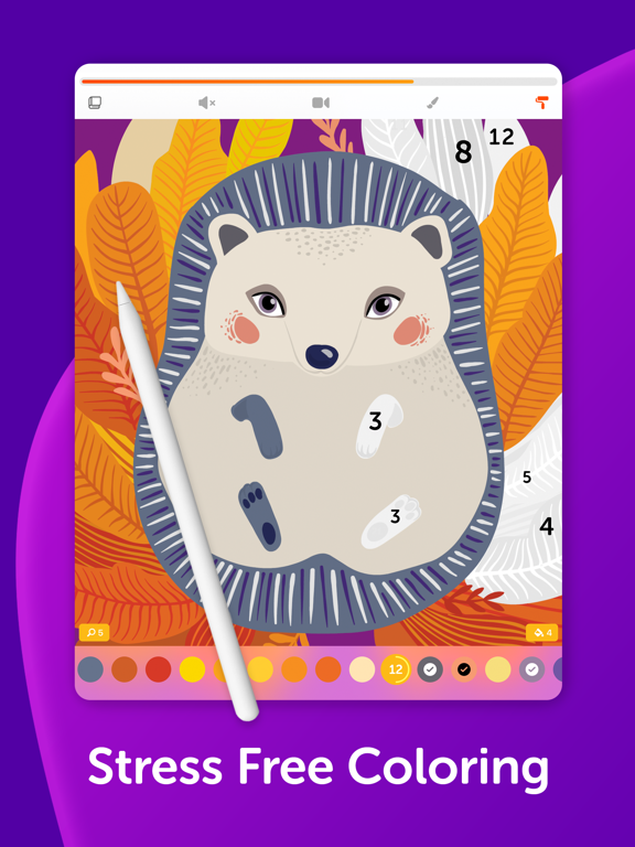 Recolor by Numbers iPad screenshot 4 - Entertainment app
