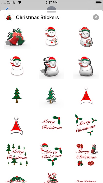 Happy Christmas Stickers