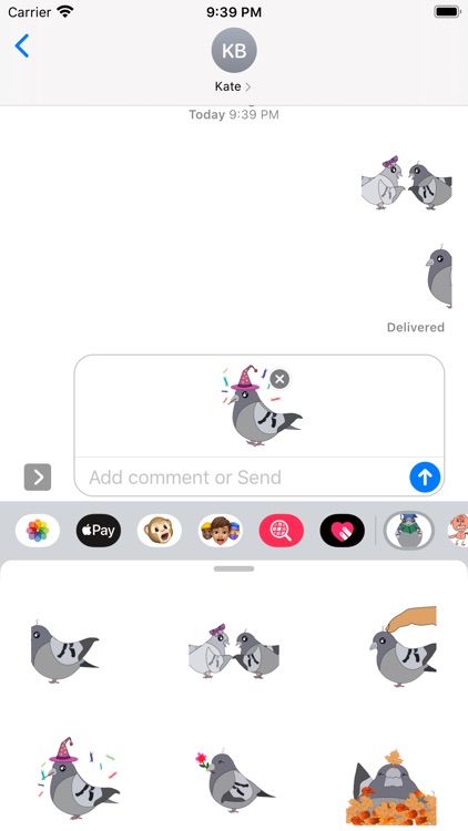 Pigeon cackles Sticker