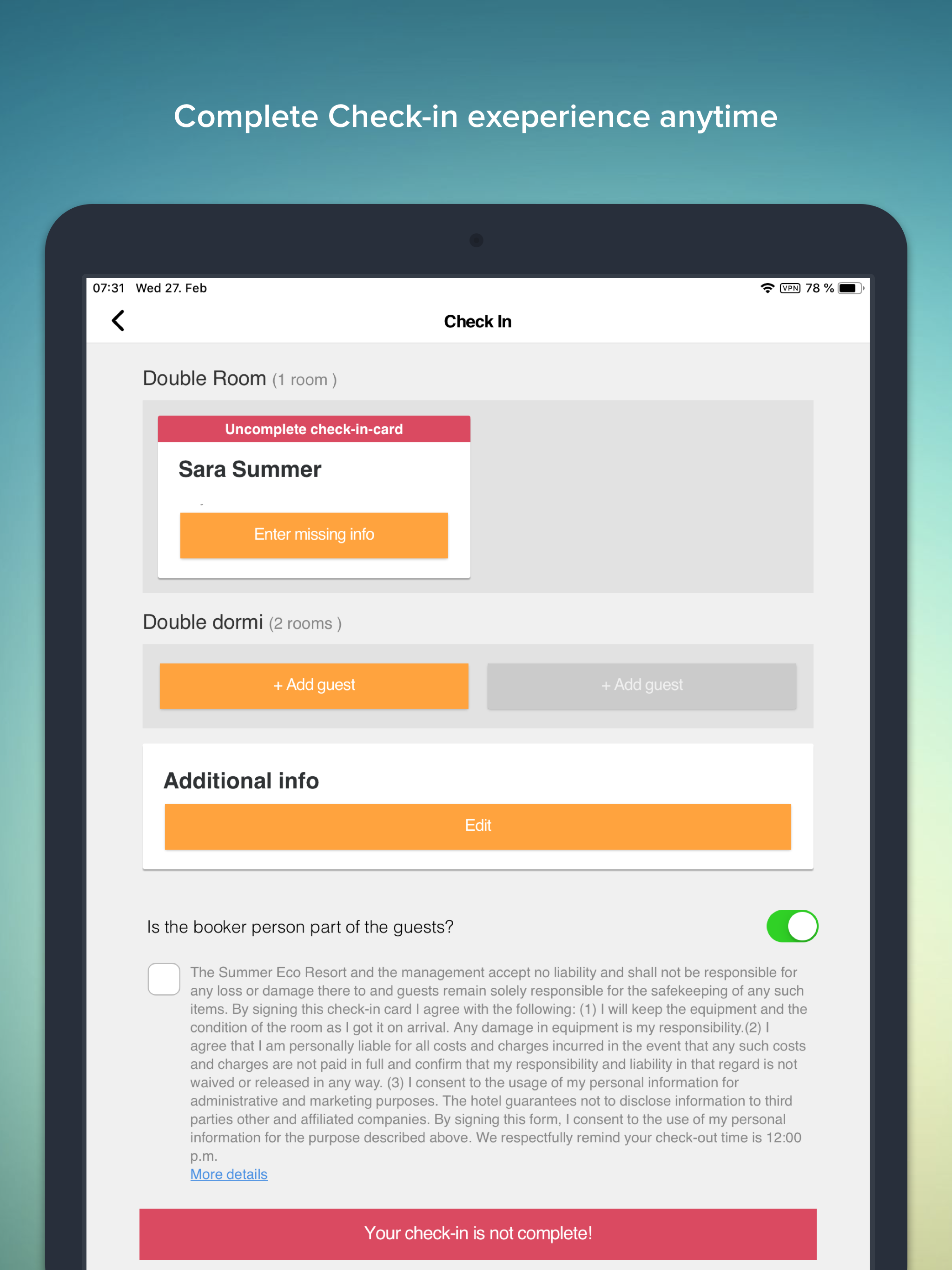 GuestAdvisor Kiosk screenshot 2