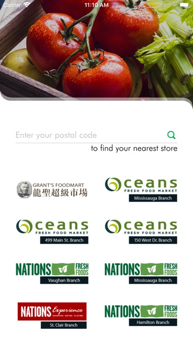 Oceans & Nations Fresh Foods Screenshot