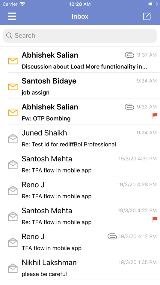 #1. Rediffmail Professional (iOS) 由: Rediff.com