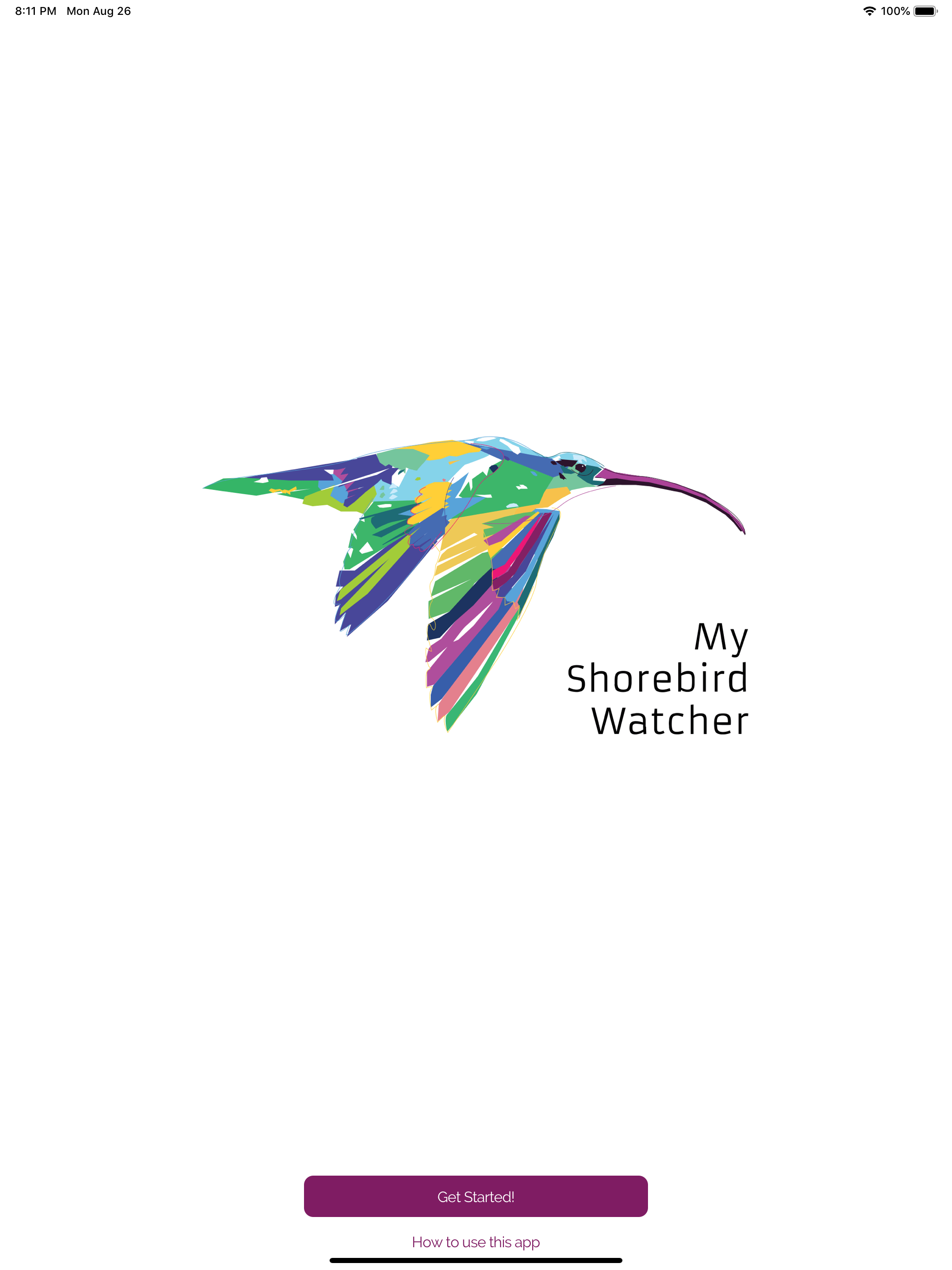 My Shorebird Watcher