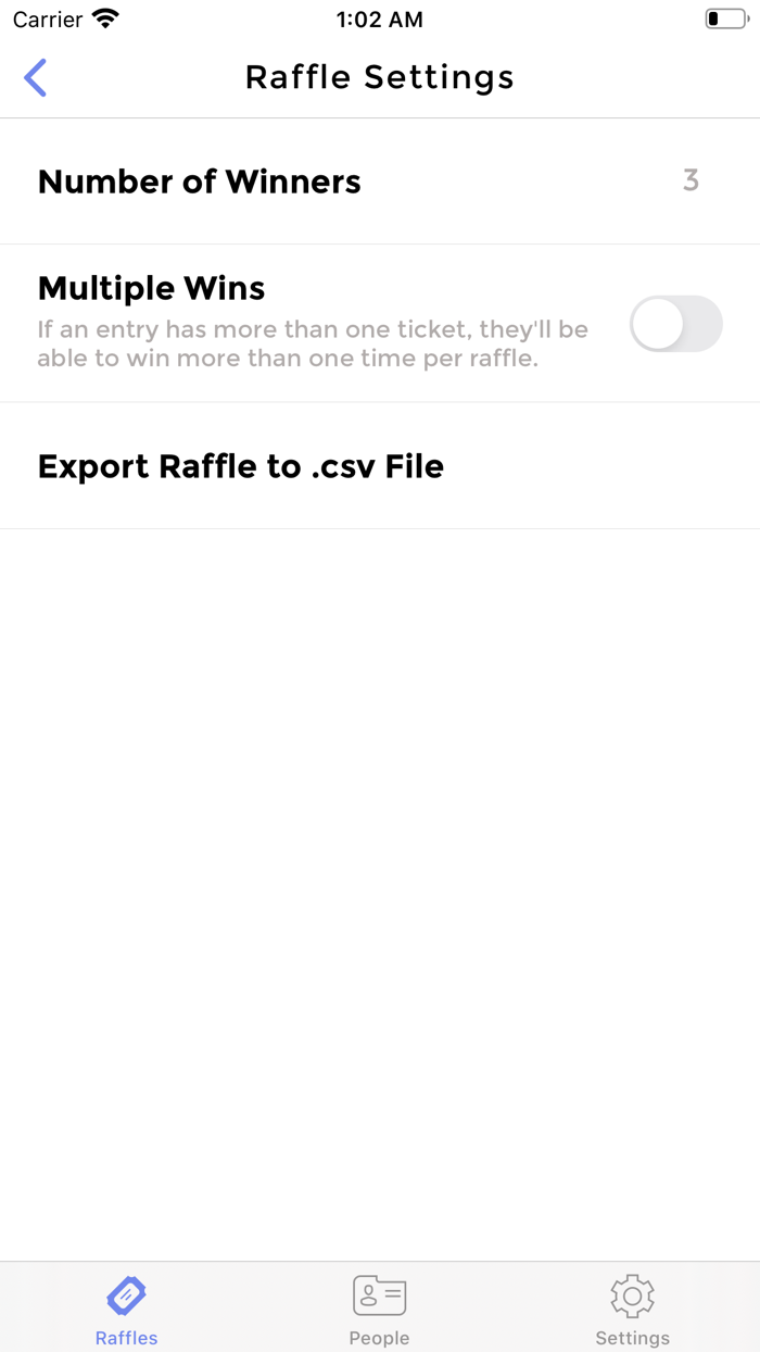 Riffle Raffle
