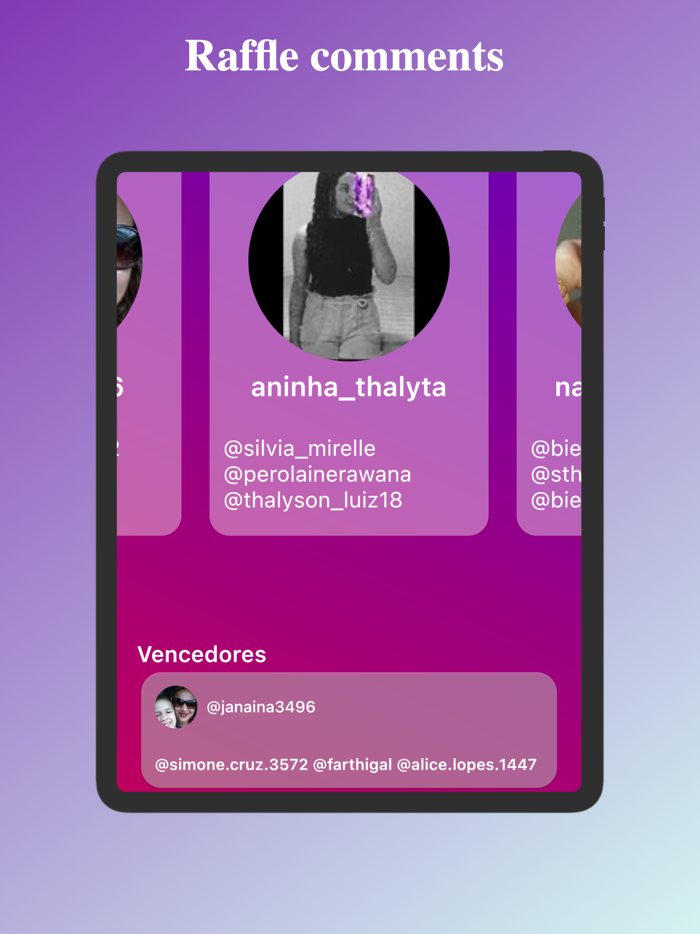 Giveaway for Instagram Post