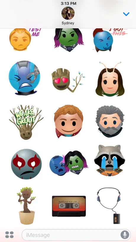 Marvel’s Guardians Stickers