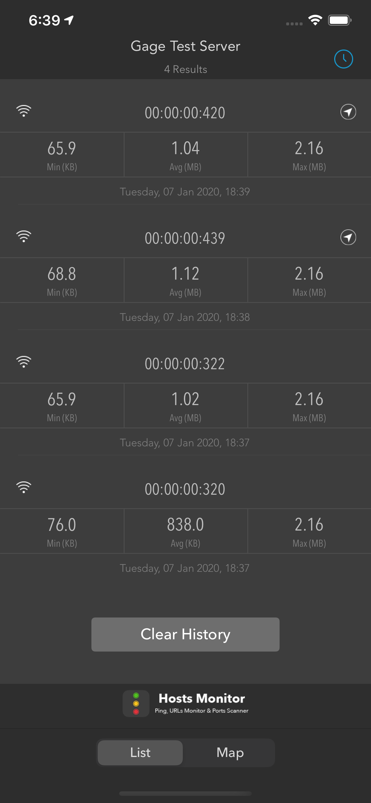 Gage: Network Speed Utility screenshot 3