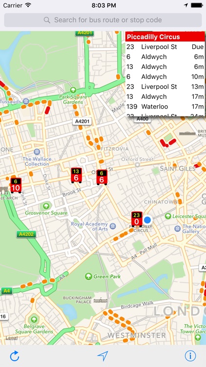 London Live Bus Map screenshot-4