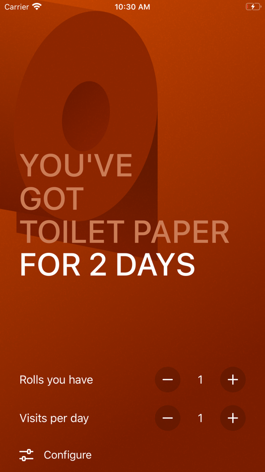 #3. PPR - Toilet Paper Calculator (iOS) 由: Marian Fotev