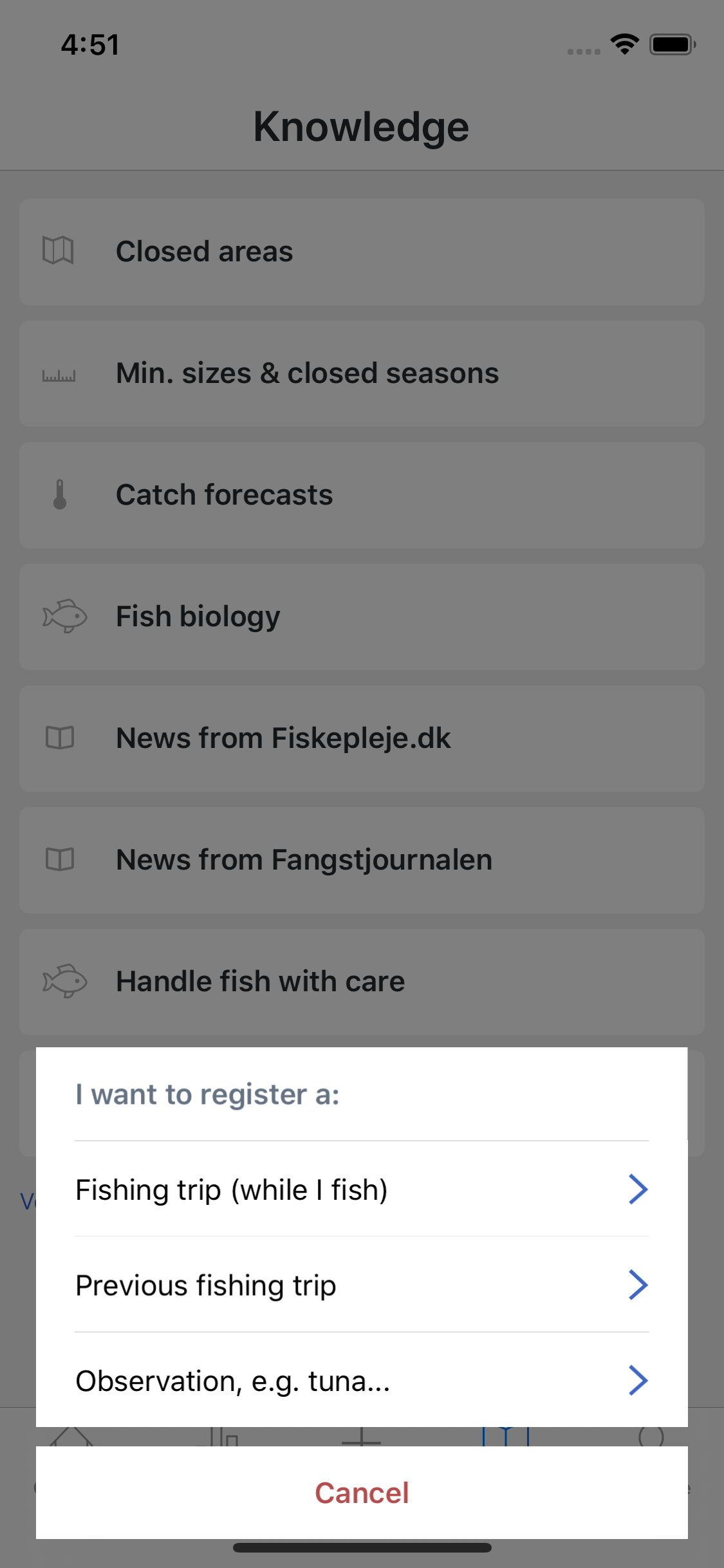 Fangstjournalen