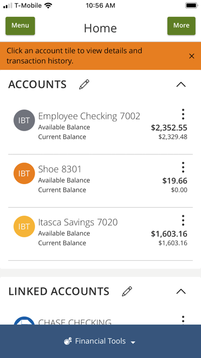 Itasca Bank & Trust Co. Screenshot