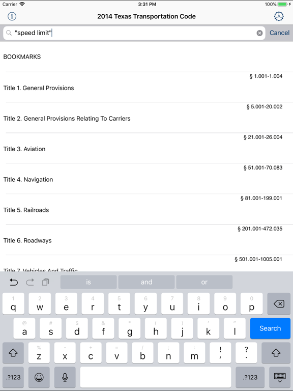 Screenshot #4 pour TX Transportation Code 2024