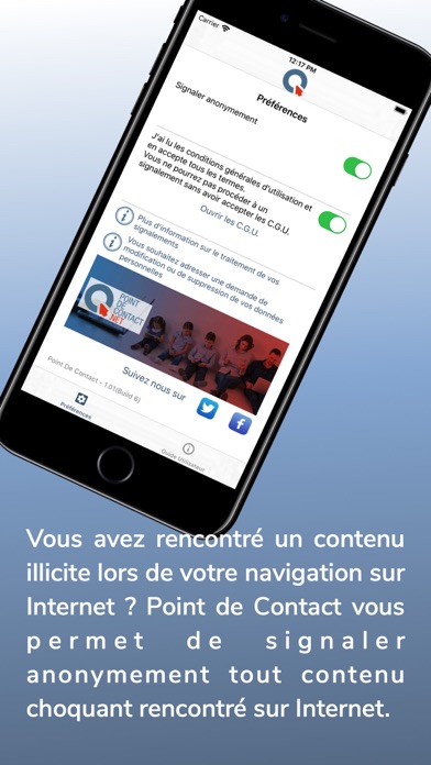 Screenshot #1 pour Point De Contact