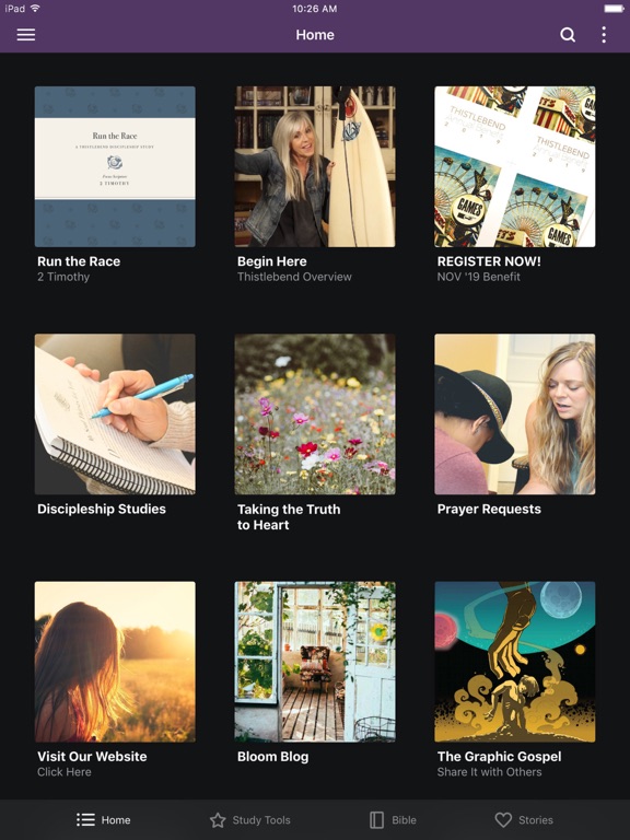 Thistlebend Discipleship iPad screenshot 1 - Education app