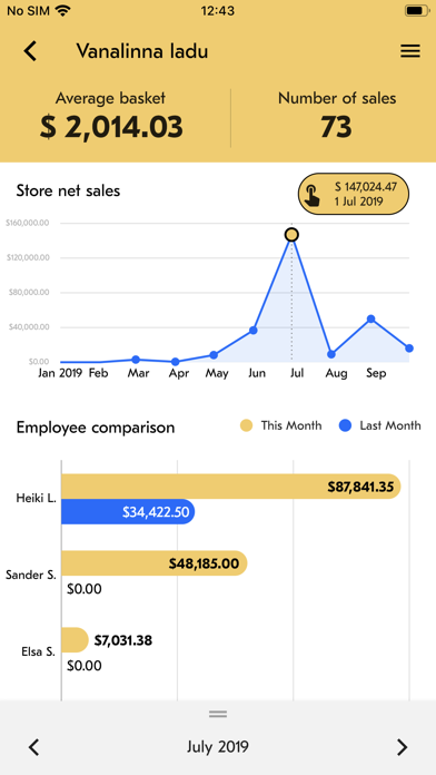 Screenshot #2 pour Erply Sales Dashboard