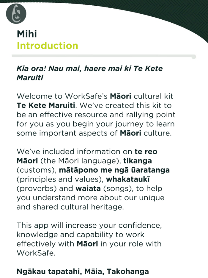 Te Kete Maruiti - WorkSafe NZ