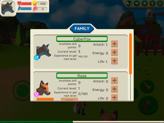 Fox Family - Animal Simulator iPad screenshot 6 - Games app