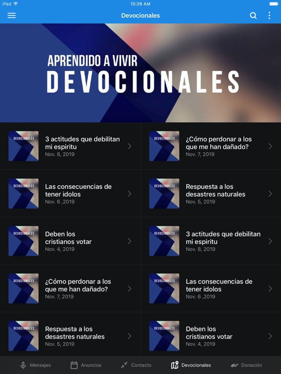 Iglesia Amistad iPad screenshot 3 - Lifestyle app