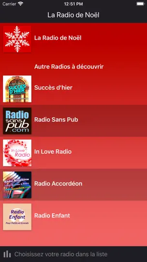 Capture d'écran de La Radio De Noël sur iPhone 1