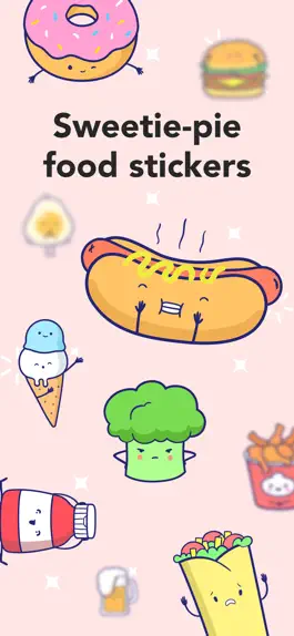 Game screenshot Sweetie-pie Food Stickers mod apk