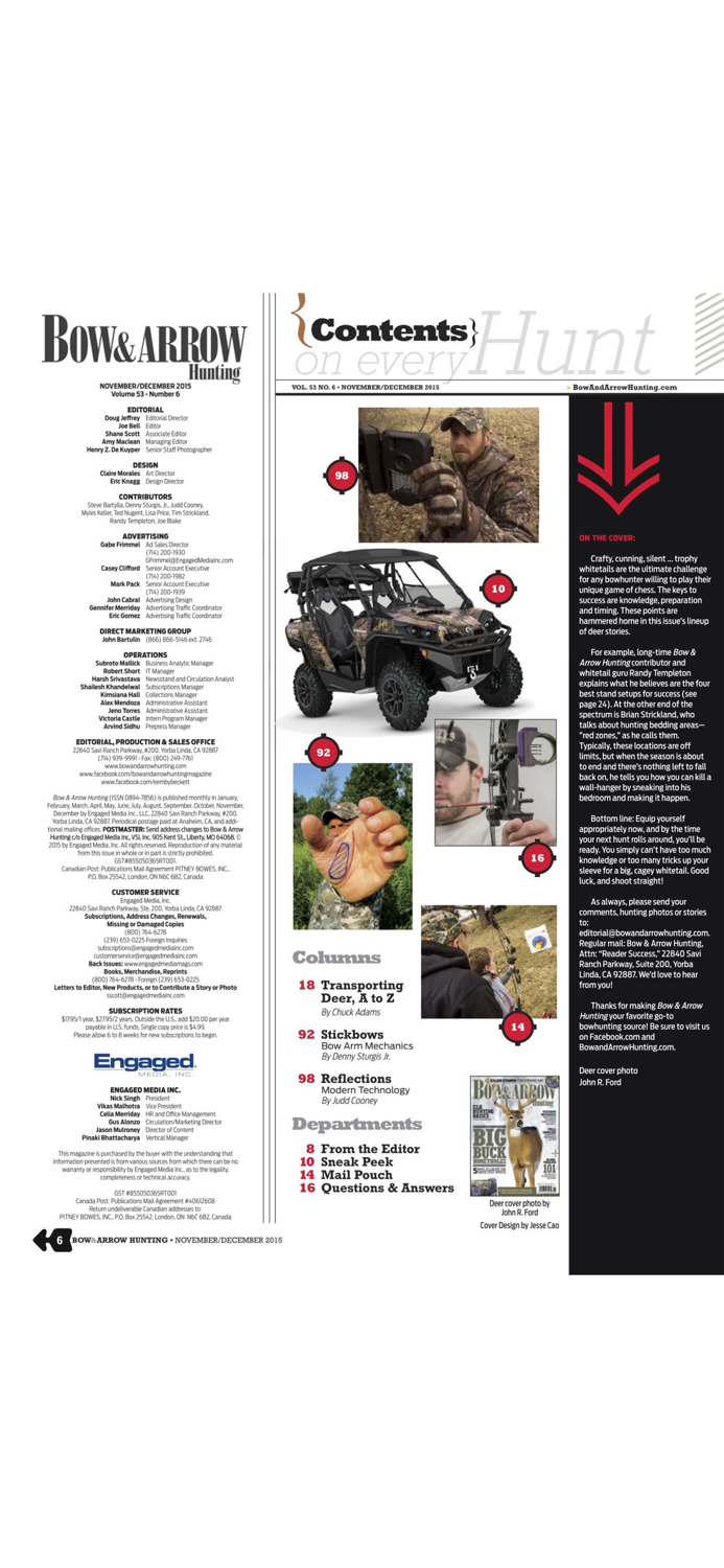 Bow and  Arrow Hunting- The Ultimate Magazine for Todays Hunting Archer