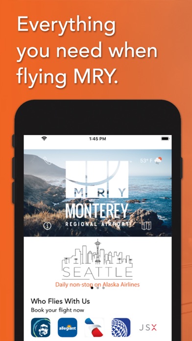 Monterey Regional Airport Screenshot