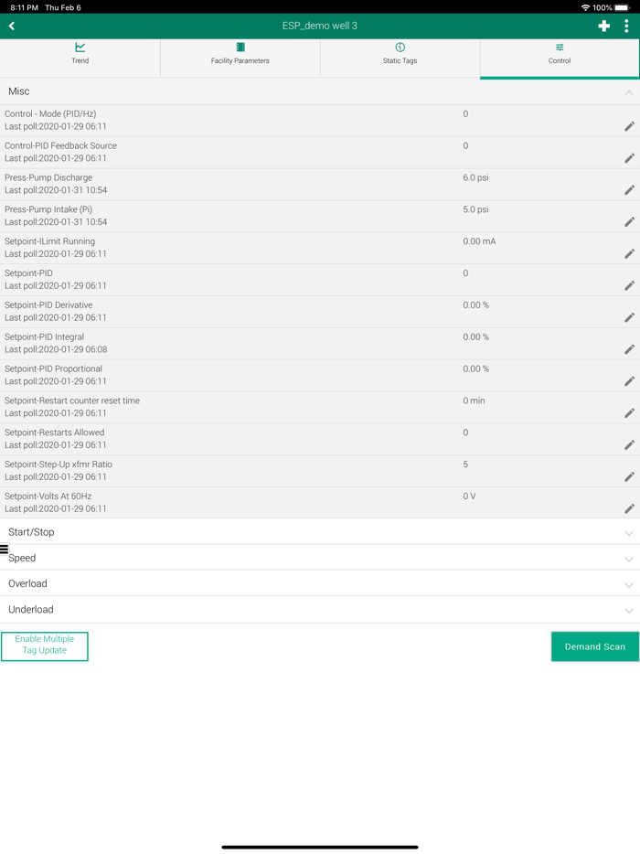 ProductionLink ALS Monitoring