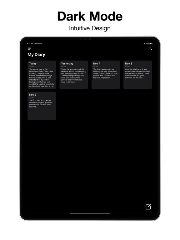 Screenshot #5 pour Minimalistic Daily Diary