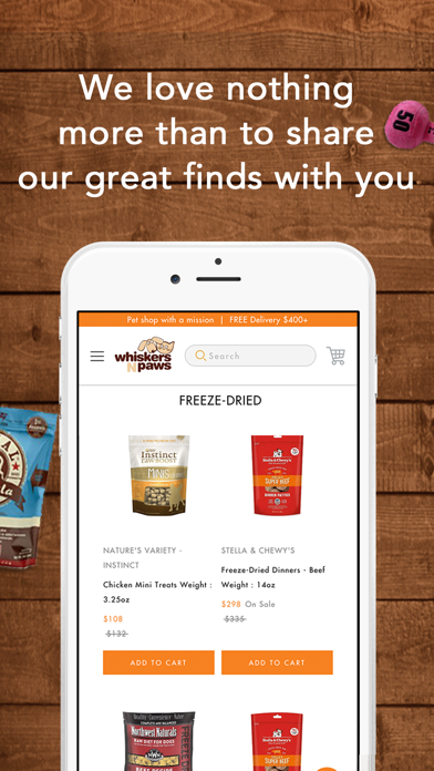 Whiskers N Paws iPhone screenshot 3 - Shopping app