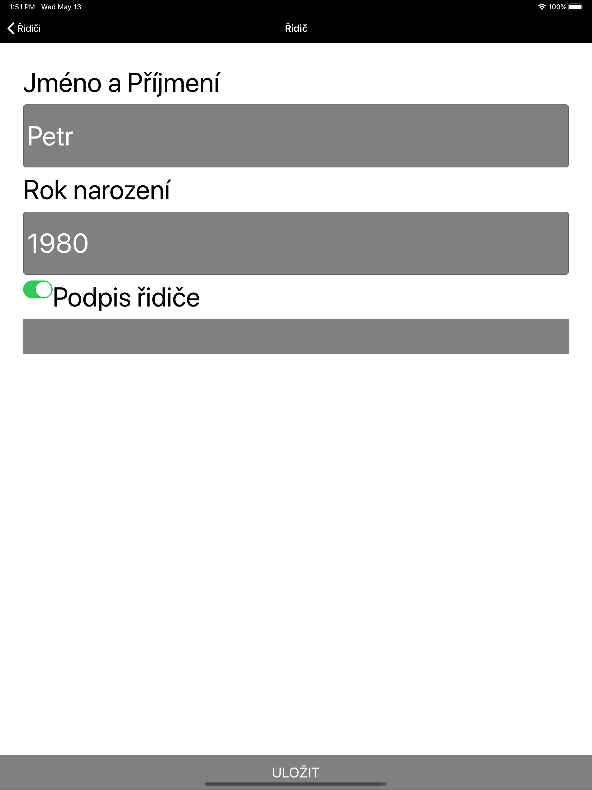 Taxipanel
