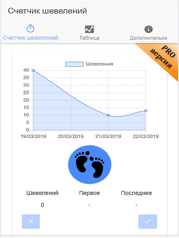 Screenshot #4 pour Счетчик шевелений малыша