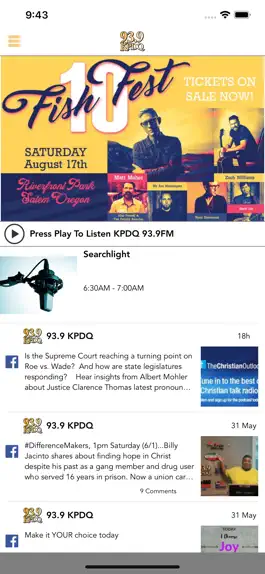 Game screenshot 93.9 KPDQ FM Radio App mod apk