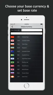 currency converter: live rate iphone screenshot 1