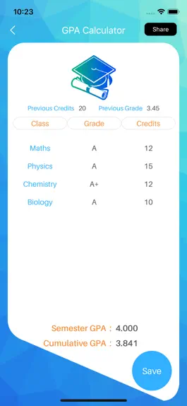 Game screenshot Quick GPA Calculator hack